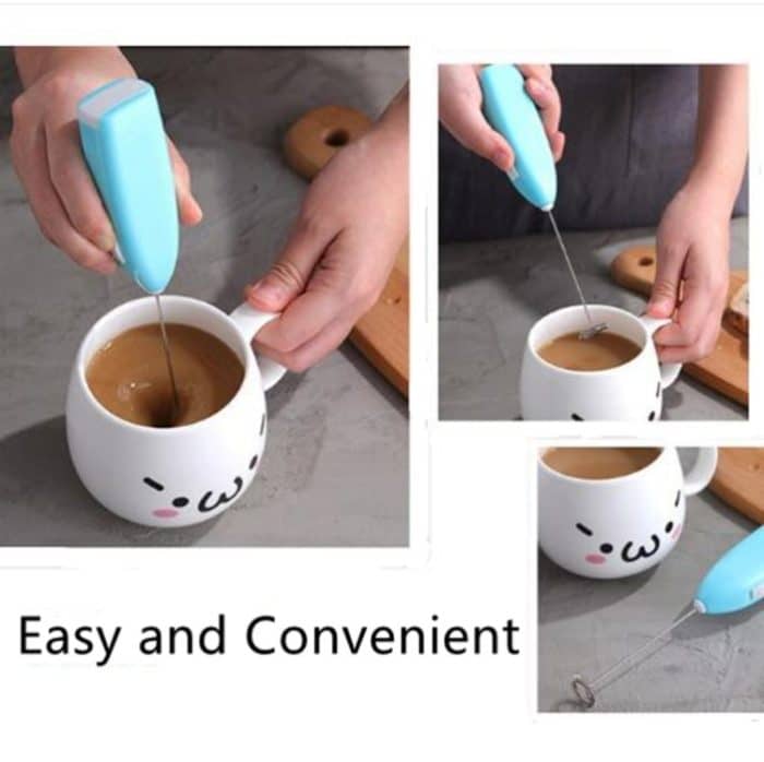 Elektrische Hand Home Küche Schneebesen Mini Edelstahl Ei Kaffee Milch Tee Mixer – Bild 6