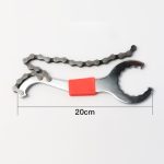 2 Stücke Drei-in-Ein-in-Ein-Fahrrad-integrierter unterer Wellen-Schwungrad-festes Schraubenschlüssel-Heckhaken-Werkzeug – Bild 2