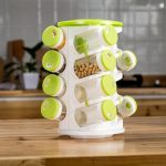 16 teile/satz Gewürzdosen Pfeffer Salz Menage Plastikflasche Küche Gewürzglas Pfefferstreuer Box Gewürzregal Set