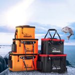 Verdickter multifunktionaler zusammenklappbarer Live-Fish-Box-Angeleimer, 30 cm (no Handle and no Side Pockets), 35 cm (with Handle without Side Pockets) – Bild 2