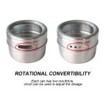 6 in 1 Küche Edelstahl Salz Gewürz Set Gewürzdosen Behälter Gewürzflaschen – Bild 4