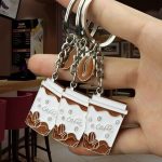 2 PCS Kaffeetasse Schlüsselbund Kreative Metall Anhänger Kleines Geschenk – Bild 4