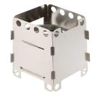 Camping Holzofen Ultraleichter Klapptaschenofen Outdoor Backpacking Kochen Holzofen Aluminium-Titan