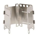 Camping Holzofen Ultraleichter Klapptaschenofen Outdoor Backpacking Kochen Holzofen Aluminium-Titan – Bild 3
