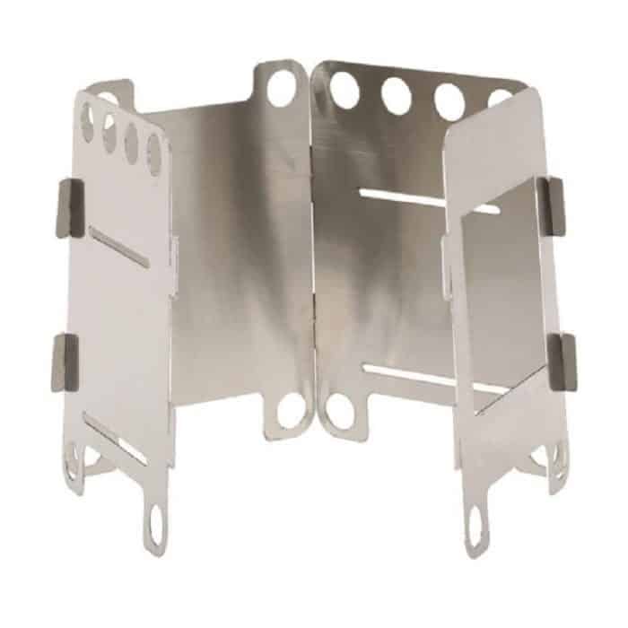 Camping Holzofen Ultraleichter Klapptaschenofen Outdoor Backpacking Kochen Holzofen Aluminium-Titan – Bild 3