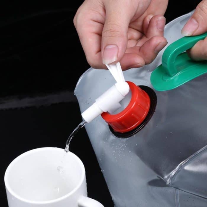 2 PCS 20L Outdoor Faltbarer PVC Trinkbeutel Campingausrüstung – Bild 2