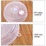 Küche Transparenter Kühlschrank Frischhaltender versiegelter Deckel Mikrowellenherd Heizdeckel Stapelbarer frischer Schüsseldeckel, Small, Large – Bild 3