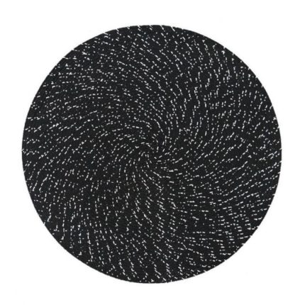 2 Stück runde, ovale, gewebte PP-Tischsets, Diameter 36cm, Diameter 18cm