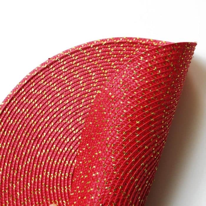 2 Stück runde, ovale, gewebte PP-Tischsets, Diameter 36cm, Diameter 18cm – Bild 5