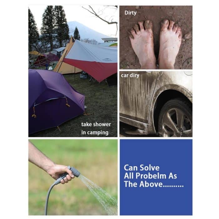 11L Outdoor Camping Wandern PVC tragbar Nehmen Sie eine Dusche Wassertank Wassertasche Dusche – Bild 3