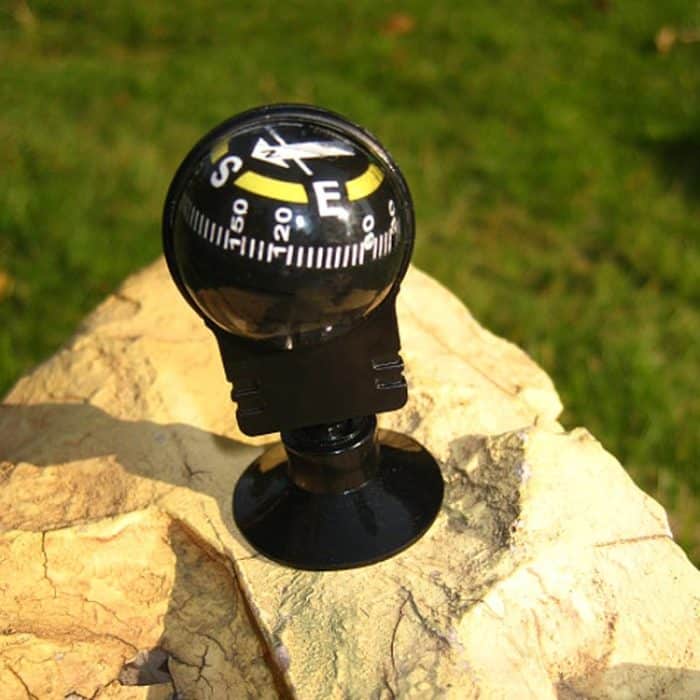 Pocket Ball Compass Instrument Navigationskompass Outdoor-Wanderauto Black Compass – Bild 3