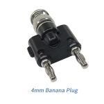 5 Stück BNC-Buchse auf Dual-Bananenbuchse, RF-Adapter, Koaxialstecker, BNC Male to Dual Banana Female – Bild 5