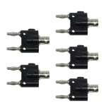 5 Stück BNC-Buchse auf Dual-Bananenstecker-Adapter, verbindlicher Stecker, BNC Female To Dual Banana Male