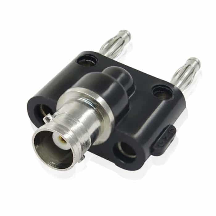 5 Stück BNC-Buchse auf Dual-Bananenstecker-Adapter, verbindlicher Stecker, BNC Female To Dual Banana Male – Bild 2