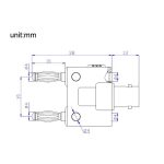 5 Stück BNC-Buchse auf Dual-Bananenstecker-Adapter, verbindlicher Stecker, BNC Female To Dual Banana Male – Bild 3