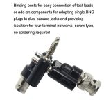 5 Stück BNC-Buchse auf Dual-Bananenstecker-Adapter, verbindlicher Stecker, BNC Female To Dual Banana Male – Bild 5