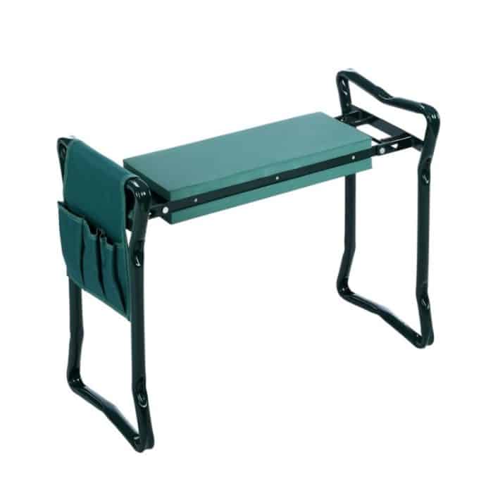 Klappbarer Gartenhocker aus Edelstahl Gartenkniepolster mit Tasche – Bild 2
