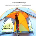 Großes zweischichtiges 3 offenes Tor 6 Ecke kann leben 10 Personen Handbuch Outdoor Camping Zelt – Bild 6