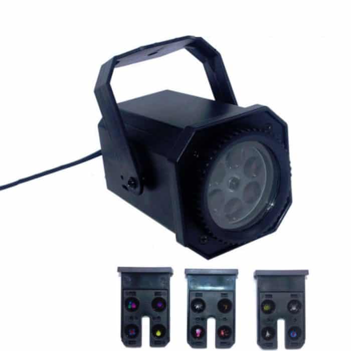 TBD0203054102A.jpg 8W LED Bühnenbeleuchtung Weihnachten Schneeflocke Muster Projektionslampe Effekt Laserlicht, US Plug, EU Plug – Bild 1