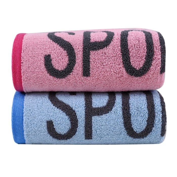 Gestreiftes, verdickendes Fitness-Handtuch aus Baumwolle – Bild 2