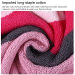 Gestreiftes, verdickendes Fitness-Handtuch aus Baumwolle – Bild 3