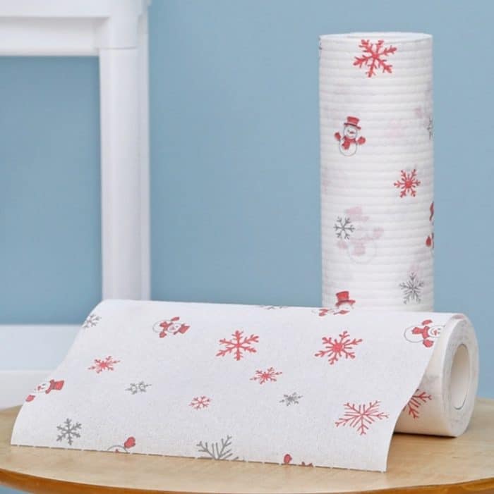 TBD0232701001.jpg 4 PCS Haushalt Einweg Lazy Rags Nass Und Trocken Dual-Use Absorbierende Fusselfreie Geschirrtücher Küche Einweg Reinigung lappen, Printing Dish Towels – Bild 1