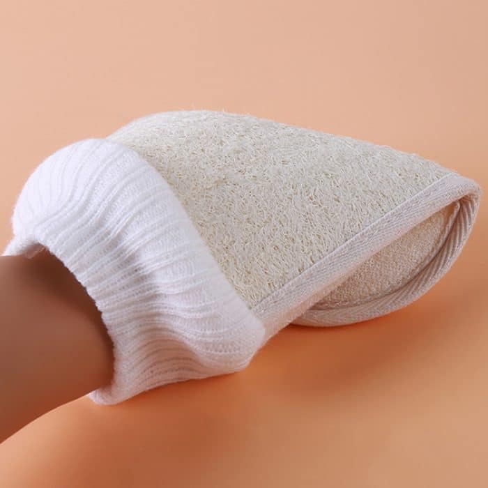 Natürliches Luffa Handschuhe Badepeeling – Bild 7