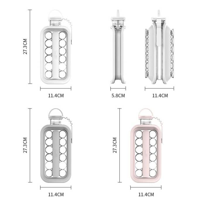 2-in-1-Eiswürfelform mit 17 Gittern + Curling-Eiskessel-Set mit Deckel, 17 Grid – Bild 4