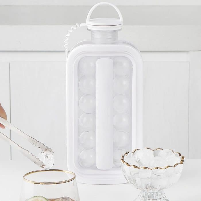 2-in-1-Eiswürfelform mit 17 Gittern + Curling-Eiskessel-Set mit Deckel, 17 Grid – Bild 6