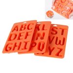 A-Z 3-in-1-Buchstaben-Eiswürfel-Eisbox-Silikon-Eiswürfelschalen-Set, 3 in 1 LetterShalpe(Yellow), 3 in 1 LetterShalpe(Orange)