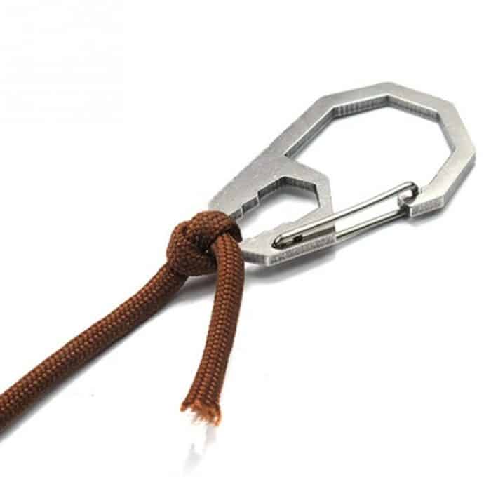 EDC Outdoor Camping Werkzeug Außensechskantschlüssel Karabiner Edelstahl Kletterschnalle Multifunktions-Schlüsselanhänger Hängeschnalle – Bild 4