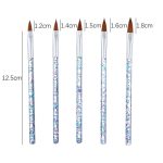 15 PCS Nail Art Kristallbürste UV Gel Builder Malerei Punktierstift Schnitzspitzen Maniküre Salon Werkzeuge – Bild 2