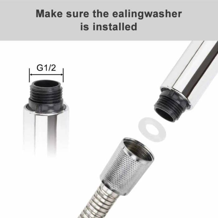 Badezimmer Küche ABS Handheld Wassersparender Druck Duschkopf – Bild 6