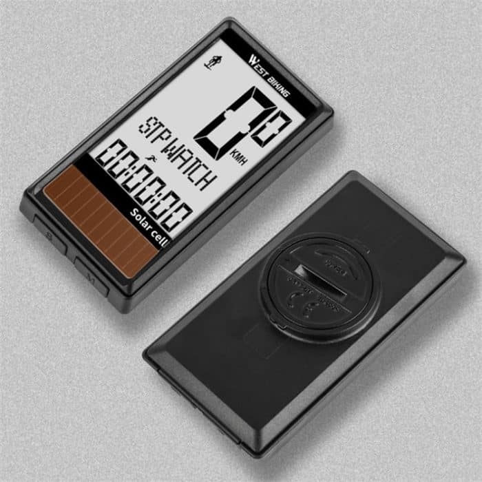 WEST BIKING Wireless Solar Code Tisch Mountain Rennrad Große Zeichen Code Tabelle Fünf Sprachen Wasserdichter Tachometer – Bild 7