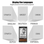 WEST BIKING Wireless Solar Code Tisch Mountain Rennrad Große Zeichen Code Tabelle Fünf Sprachen Wasserdichter Tachometer – Bild 8