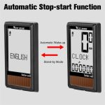 WEST BIKING Wireless Solar Code Tisch Mountain Rennrad Große Zeichen Code Tabelle Fünf Sprachen Wasserdichter Tachometer – Bild 9