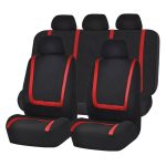 Universeller Autositzbezug aus Polyestergewebe, Autositzbezüge, Autositzbezug, Fahrzeugsitzschutz, Innenzubehör, 4pcs Set Black, 4pcs Set Red, 4pcs Set Beige, 4pcs Set Gray, 4pcs Set Blue, 4pcs Set Pink, 9pcs Set Black, 9pcs Set Red, 9pcs Set Beige... – Bild 6