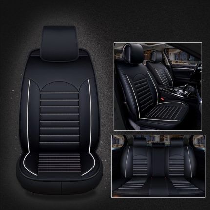 Universeller Autositzbezug aus PU-Leder, Black White, Black Red, Black White Deluxe, Black Red Deluxe, Coffee Deluxe, Beige Deluxe, Beige, Coffee
