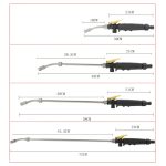 Garten-Wasserpistolen, Edelstahl, multifunktional, Hochdruck-Autowasch-Sprühdüse, Schlauchstab, 30cm, 48cm, 58cm, 72cm – Bild 6