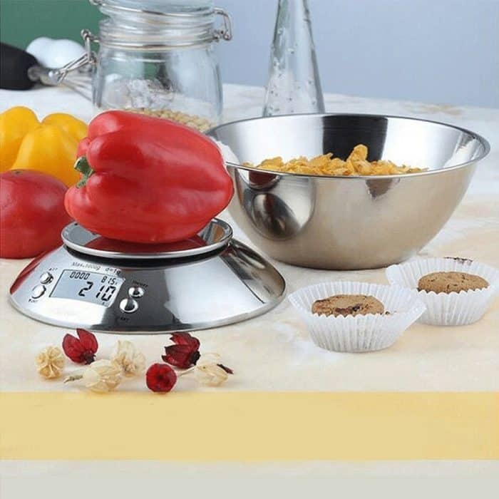 Hochpräzise LCD-Digitalwaage aus Edelstahl für die Küche, 5kg / 2g – Bild 7