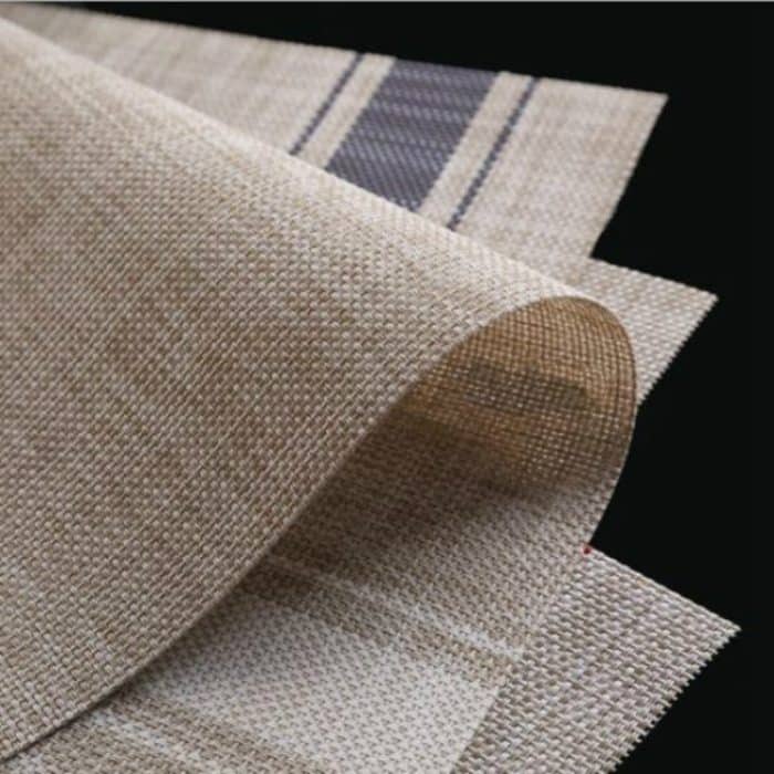 2 Stück robuste PVC-Tischsets, Kaffeetassen-Pad, geflochtene Slip-Tischsets, Größe: 30 x 45 cm – Bild 4