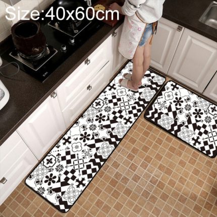 Geometrischer Gitterteppich, rutschfeste Matte für Küche und Bad, 40x60cm, 40x120cm, 50x80cm, 50x160cm, 40x60cm + 40x120cm, 50x80cm + 50x160cm