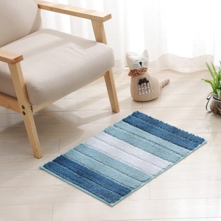 Streifen Indoor Anti-Rutsch Badezimmer Küche Bodenmatte Mikrofaser Teppich Teppich, 43x61cm, 46x71cm, 51x81.5cm