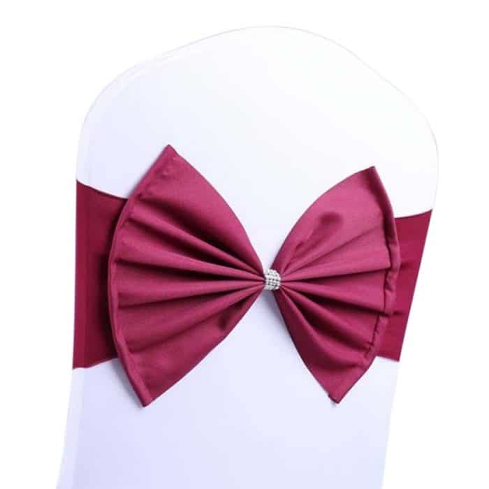 TBD0324630401C.jpg Spandex-Stuhlschärpe, passend für alle Stühle, Hochzeitsstuhl-Schärpen, Schleife, elastisches Stuhlband, Krawattenbänder für die Hochzeit, Party, Zeremonie, Bankett – Bild 1