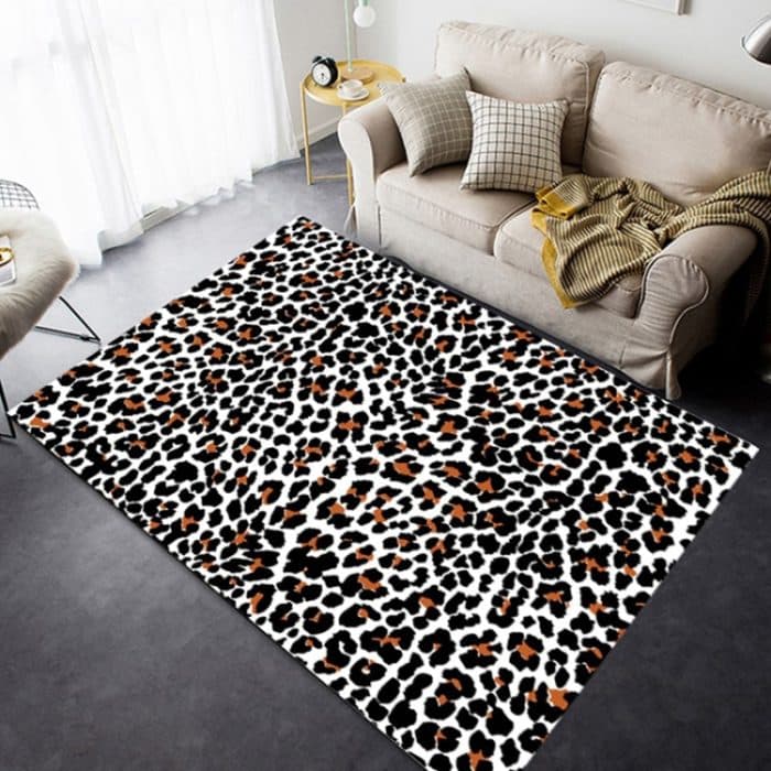Modischer Leopardenmuster-Teppich für Wohnzimmer, 40x60cm, 45x75cm, 60x90cm, 40x120cm, 80x120cm, 80x160cm, 100x160cm, 120x160cm, 150x200cm, 160x230cm – Bild 7