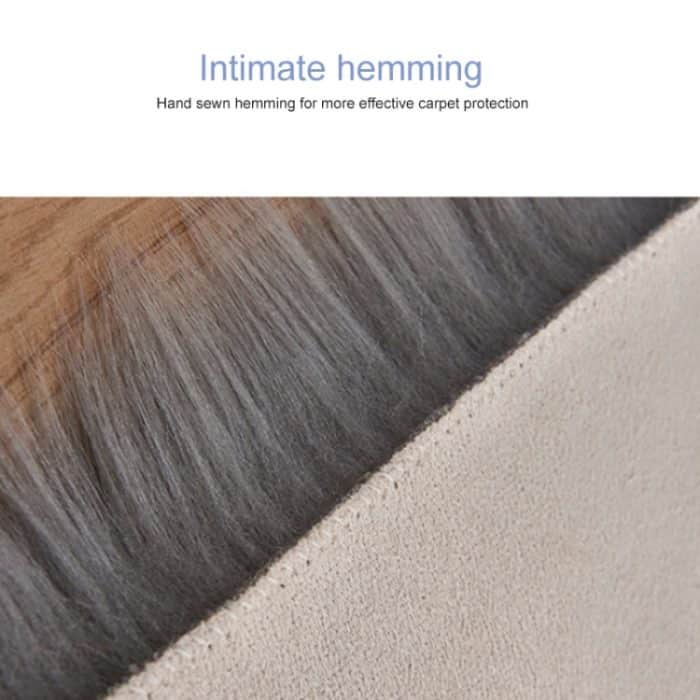 Kreative Doppel Herz Nachahmung Wolle Teppich Sofa Kissen Matte Plüsch Schlafzimmer Wohnzimmer Boden Teppiche, 35x70 cm – Bild 6