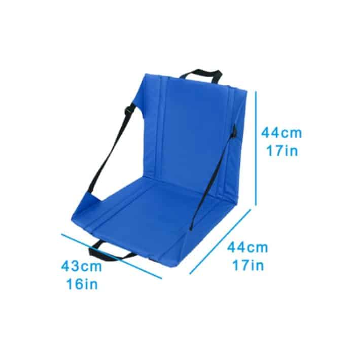 Outdoor-Camping-Picknick-Ständer-Sitzkissen, zusammenklappbar, feuchtigkeitsbeständig, schmutzig, verschleißfest, 44 x 43 x 44 Red, 44 x 43 x 44 Blue, 44 x 43 x 44 Black – Bild 4