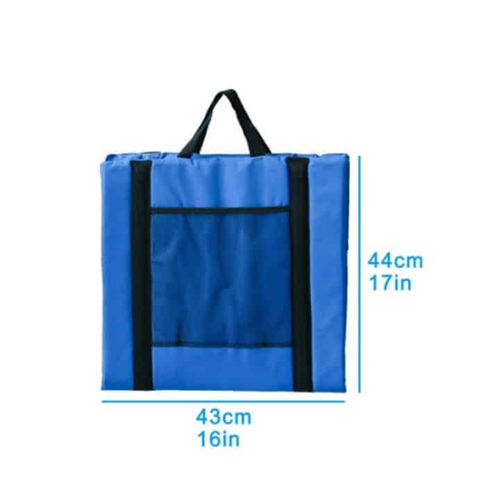 Outdoor-Camping-Picknick-Ständer-Sitzkissen, zusammenklappbar, feuchtigkeitsbeständig, schmutzig, verschleißfest, 44 x 43 x 44 Red, 44 x 43 x 44 Blue, 44 x 43 x 44 Black – Bild 5