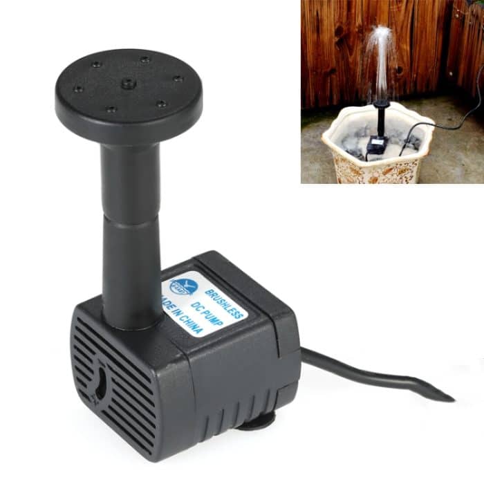 Garten Steingarten Dekoration Solarbrunnen DC Wasserpumpe Aufhängung Sprinkler, Solar Fountain – Bild 2