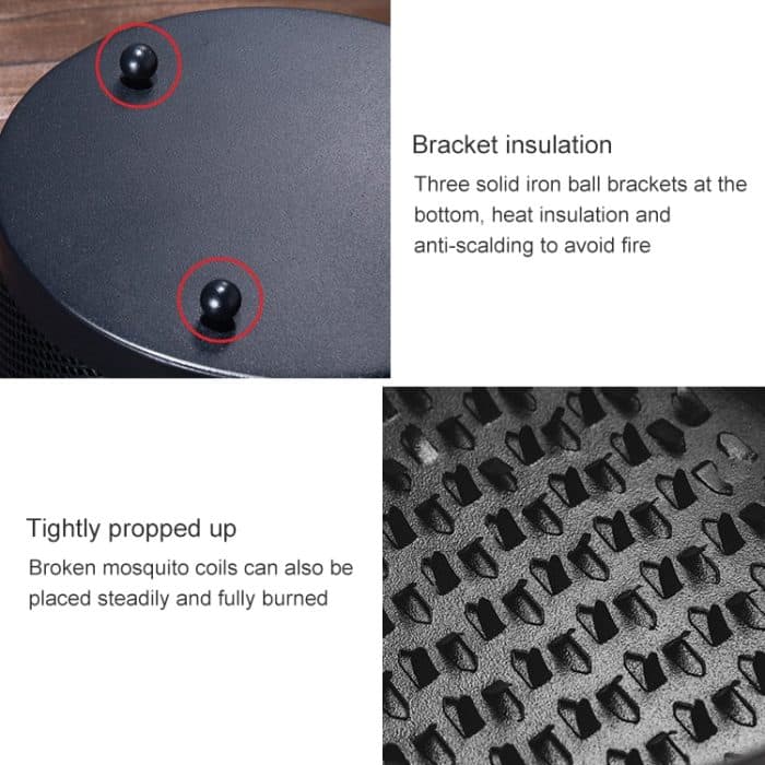 Tragbare, multifunktionale, hohle, feuerfeste Mückenspulenbox für den Außenbereich mit Deckel – Bild 3